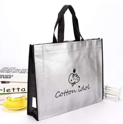 Ненужная сумка из ткани Custom LOGO Печать лазерной металлической пленкой Tote Bag для шарфов Шали