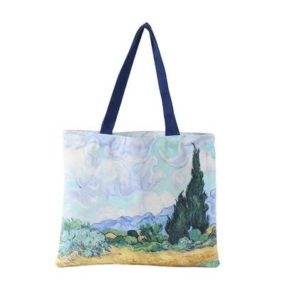 Custom Logo Printed Recycled Reusable Sublimation Tote Bag for Business Shopping Groceries (Напечатанный на заказ логотип, переработанный, многоразовый)