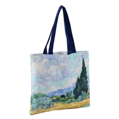 Custom Logo Printed Recycled Reusable Sublimation Tote Bag for Business Shopping Groceries (Напечатанный на заказ логотип, переработанный, многоразовый)