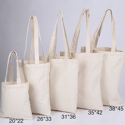 Простой белый пустой хлопковый полотенце Tote Bag с настраиваемым логотипом для деловых покупок