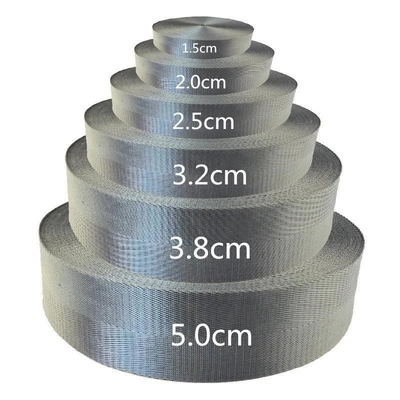 Настроенный логотип из тканей Jacquard Strap Webbing в черном цвете для 38 мм нейлонового плечевого ремня