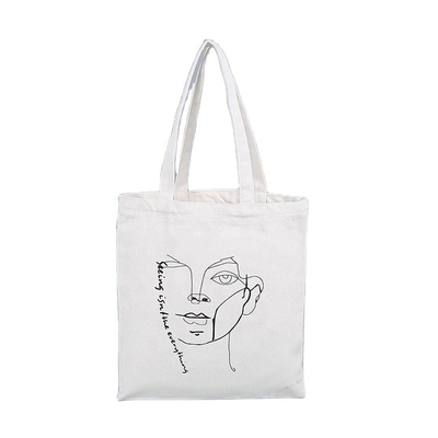 Настраиваемый цвет Переработанный продуктовый магазин Полотно Calico Tote Bags