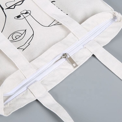 Настраиваемый цвет Переработанный продуктовый магазин Полотно Calico Tote Bags