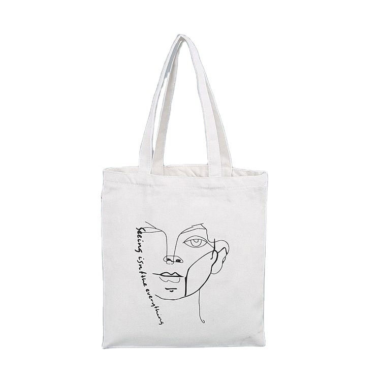 Настраиваемый цвет Переработанный продуктовый магазин Полотно Calico Tote Bags